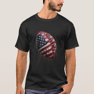 Camiseta Futebol Americano Bandeira Design de Futebol M