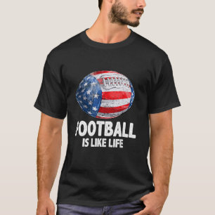 Camiseta Futebol americano é sinalizador americano com o di