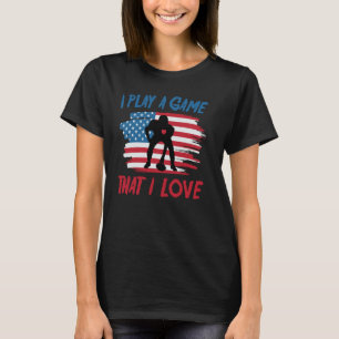 Camiseta Futebol Americano Eu Jogo Um Jogo Que Eu Amo Athl