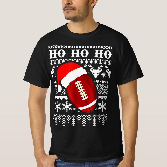 Camiseta Futebol Americano Famoso Boys de Natal XMAS (Frente)