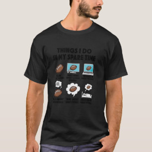 Camiseta futebol americano tempo livre futebol fantasia Qua