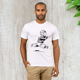 Camiseta Futebol Americano Vintage de Menino Correndo para