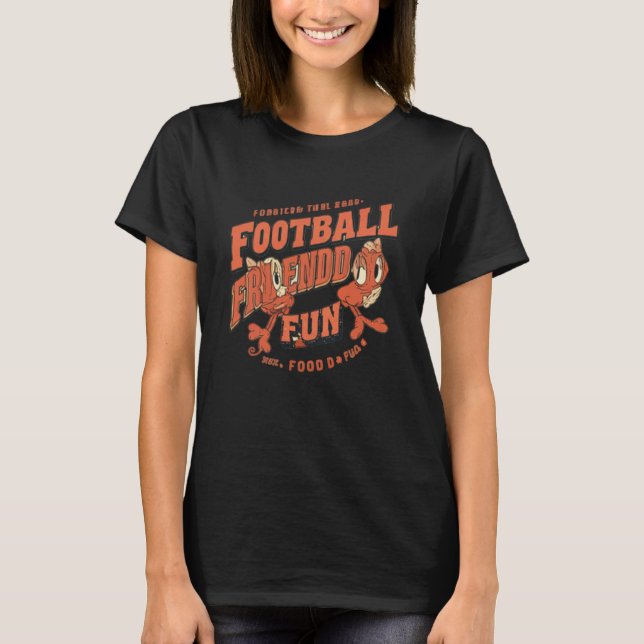 Camiseta Futebol, Amigos, Comida, Diversão (Frente)