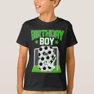 Camiseta Futebol Aniversário de 8 anos Menino de 8 anos Fã