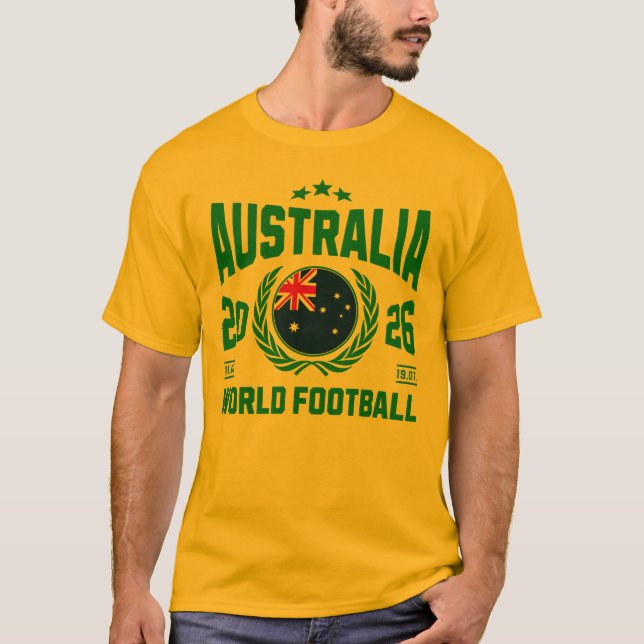 Camiseta Futebol Austrália 2026 (Frente)