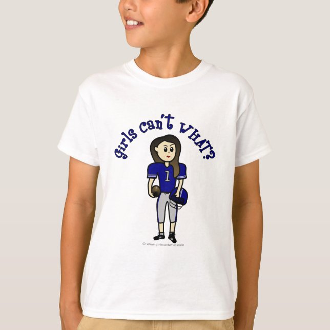 Camiseta Futebol azul claro (Frente)