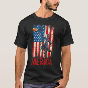 Camiseta Futebol Benjamin Franklin 4 De Julho Americano
