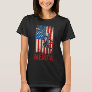 Camiseta Futebol Benjamin Franklin 4 De Julho Americano