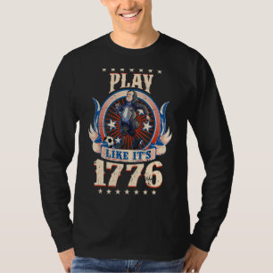 Camiseta Futebol Benjamin Franklin 4 de julho Mulheres