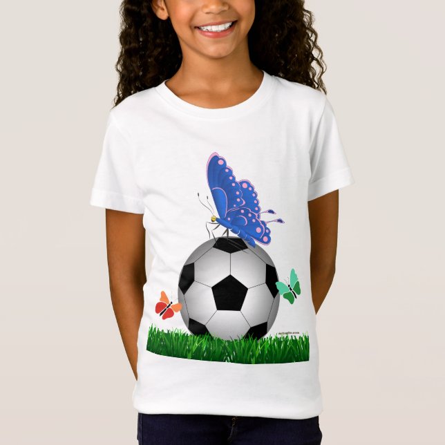 Camiseta Futebol, borboletas (Frente)