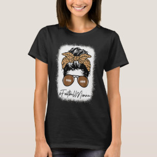 Camiseta Futebol Branqueado de Nonna Life Com Leopard Messy