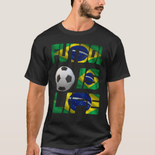 Camiseta Futebol brasileiro é Futebol de vida apaixonado