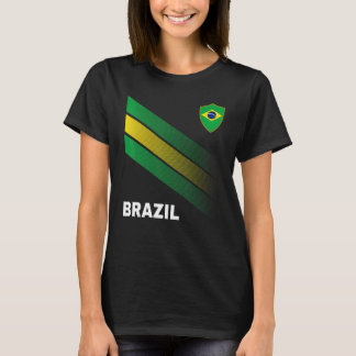 Camiseta Futebol brasileiro sinalizador de homens de futebo
