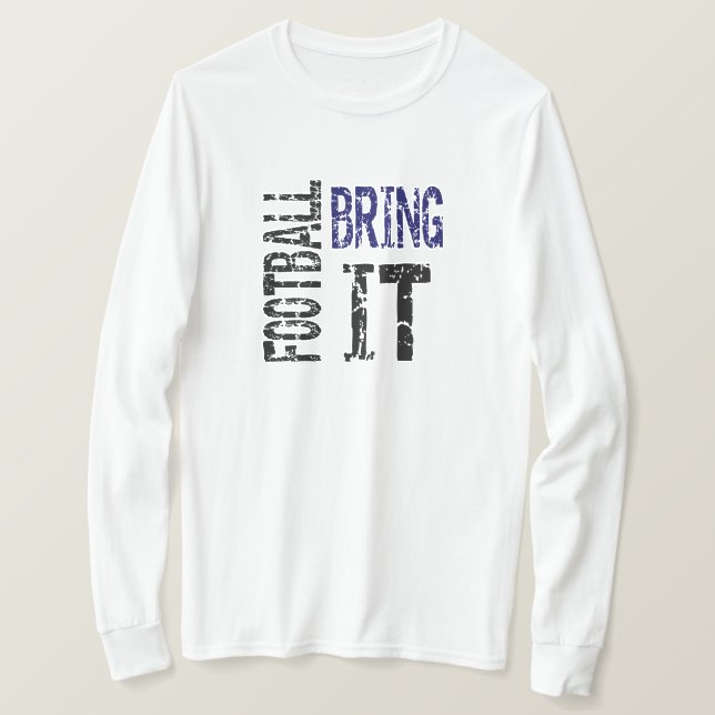 Camiseta Futebol Bring It (azul) (Frente do Design)