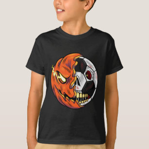 Camiseta Futebol Byll Abóbora Crânio Halloween Jogador de F