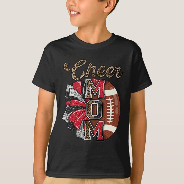 Camiseta Futebol Chee Mãe Red Black Pom Leopard (Frente)