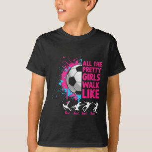 Camiseta Futebol Colorido Todas as Meninas Bonitas Andam As