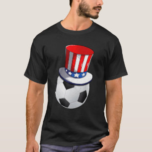 Camiseta Futebol Com Bandeira Americana Que Patriótico 4º D