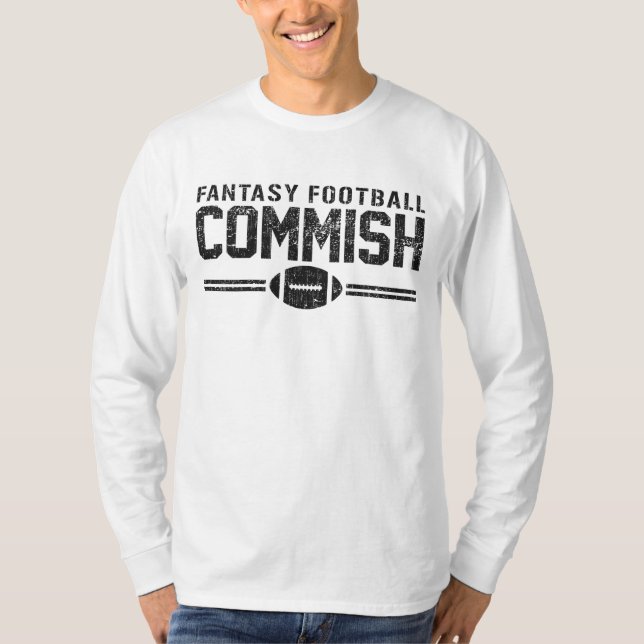 Camiseta Futebol Commish da fantasia (Frente)