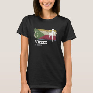 Camiseta Futebol Comores Bandeira Mulheres Jovens Futebol M