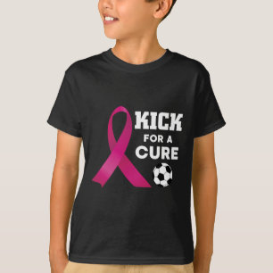 Camiseta Futebol Contra o Câncer de Mama Chute Para Uma Cur