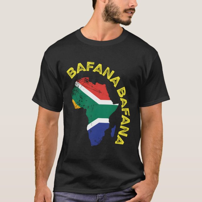 Camiseta Futebol da África do Sul Bafana Bafana (Frente)