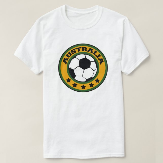 Camiseta Futebol da Austrália (Frente do Design)