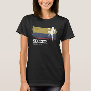 Camiseta Futebol da Colômbia Bandeira Mulheres no futebol M