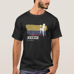 Camiseta Futebol da Colômbia Bandeira Mulheres no futebol M
