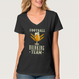 Camiseta Futebol da Equipe de Bebendo Funny Vintage