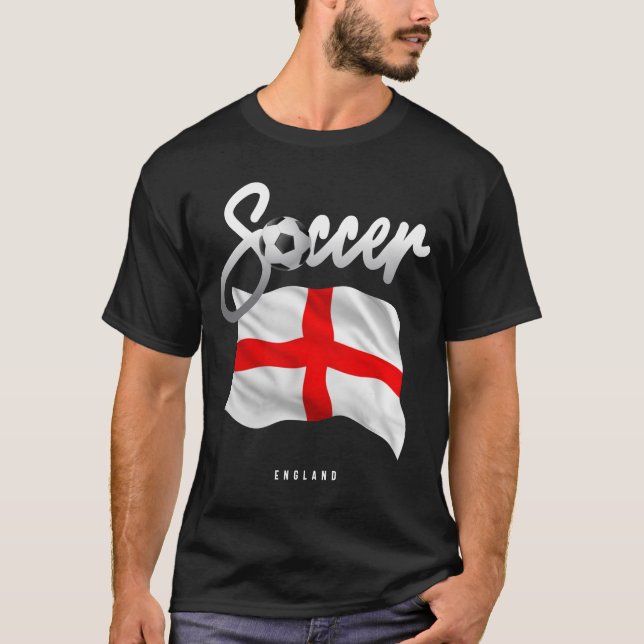 Camiseta Futebol da Inglaterra - Bandeira Inglesa (Frente)