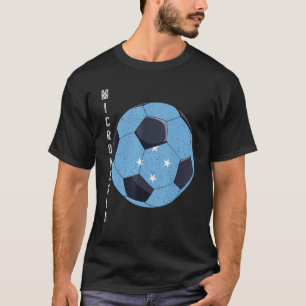 Camiseta Futebol da Micronésia Soccer Ball Micronésia