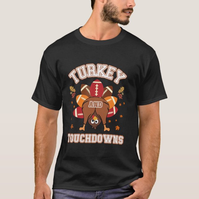 Camiseta Futebol da Turquia e touchdowns (Frente)