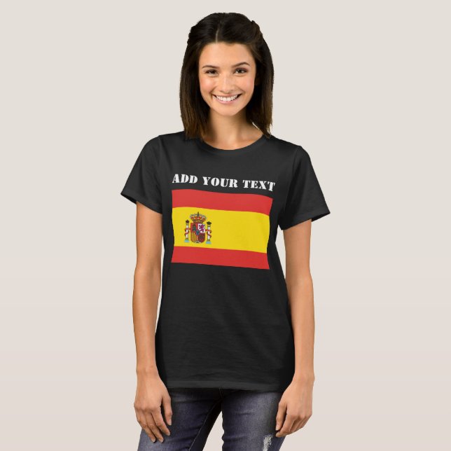 Camiseta Futebol de 2022 - espanha Flag World Cup (Frente Completa)