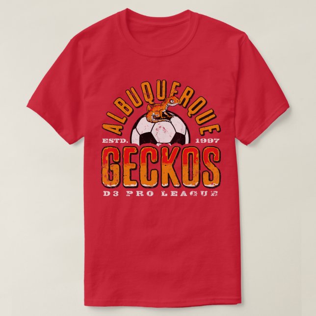 Camiseta Futebol de Albuquerque Geckos (Frente do Design)