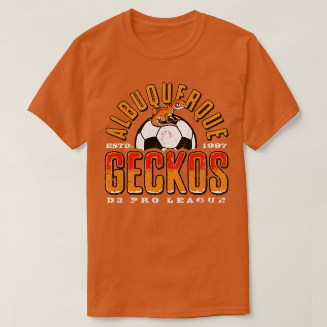 Camiseta Futebol de Albuquerque Geckos (Frente do Design)