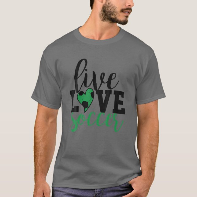 Camiseta Futebol de Amor ao Vivo Eu Amo Futebol (Frente)
