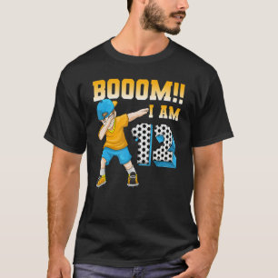 Camiseta Futebol de Aniversário de 12 pensou Festa de anive