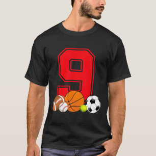 Camiseta Futebol de baseball de 9 anos