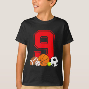 Camiseta Futebol de baseball de 9 anos