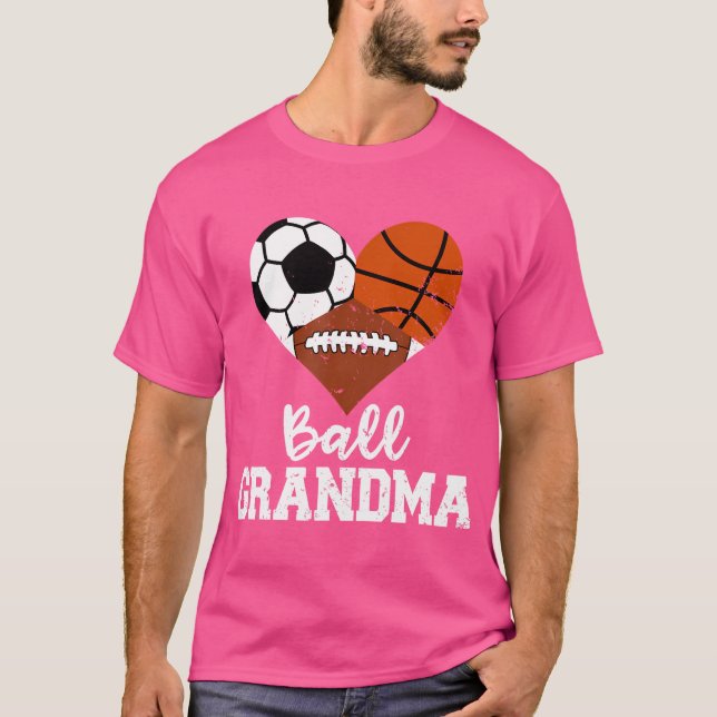 Camiseta Futebol de basquete da vovó engraçado (Frente)