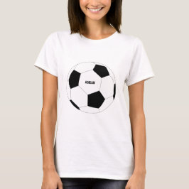 Camiseta Futebol de bola de futebol personalizado