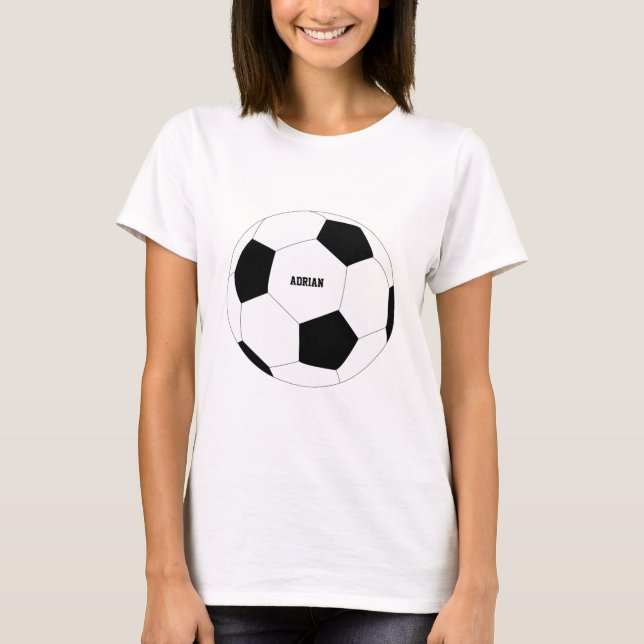 Camiseta Futebol de bola de futebol personalizado (Frente)