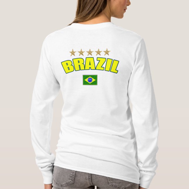 Camiseta Futebol de Brasil - Brasil 5 stars o brasileiro (Verso)