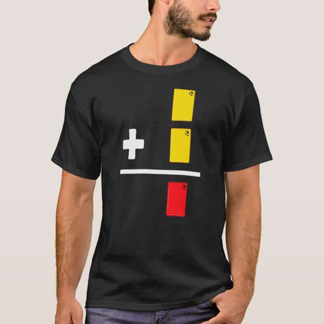 Camiseta Futebol de Cartão Vermelho Amarelo Referência 2 am (Frente)