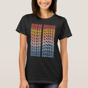 Camiseta Futebol de Cavalo Esportes Groovy Retro