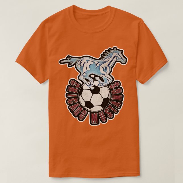 Camiseta Futebol de Chicago Mustangs (Frente do Design)