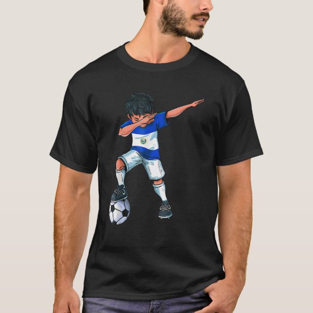 Camiseta Futebol de El Salvador Salvadorenho do futebol (Frente)