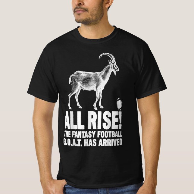 Camiseta Futebol de fantasia campeão da liga de cabra (Frente)