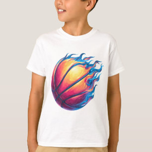 Camiseta Futebol de fogo - Design atlética Legal e feroz